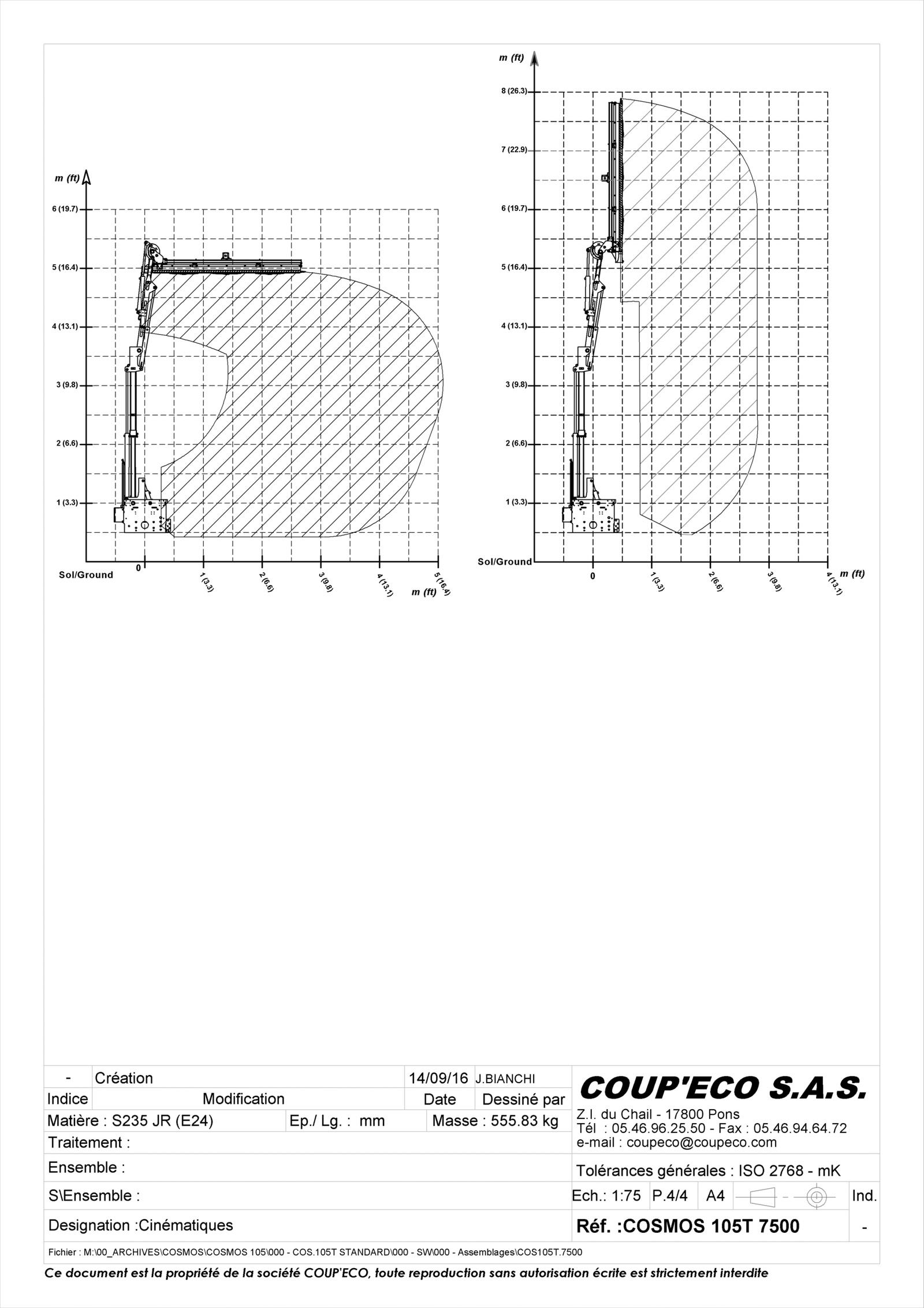 Cinématique cosmos 105T